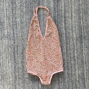 American Apparel floral bodysuit size S